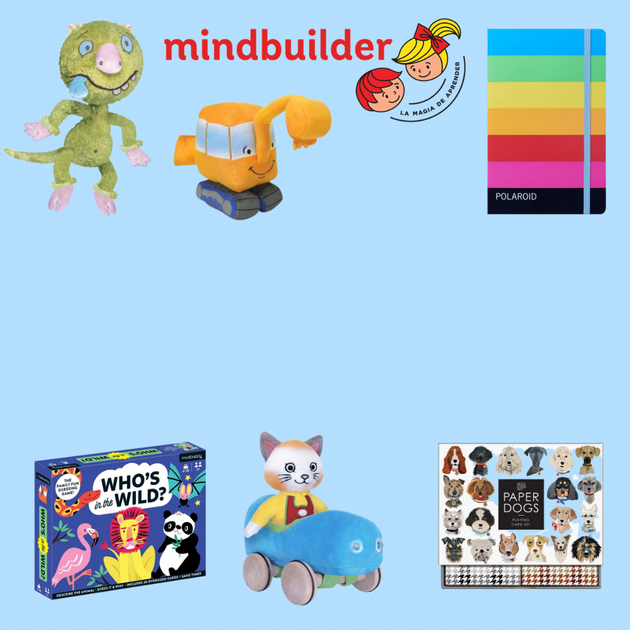 Mindbuilder Peluches, Juegos y libretas – Etiquetado