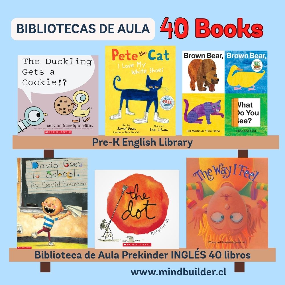 BIBLIOTECA DE AULA INGLÉS 40 LIBROS POR CURSO – Libreria Mindbuilder